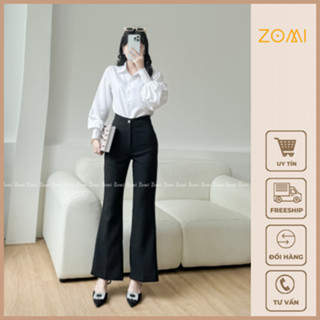 Áo Sơ Mi Nữ Tay Phồng, Áo Sơ mi Dài Tay Thiết Kế Trẻ Trung,Áo Sơ Mi Trắng Kiểu, Sơ Mi Tiểu Thư ZOMI