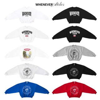 Whenever - Áo Sweater Whenever Form Boxy Vải Nỉ 100% Cotton - Thời trang nam nữ Unisex Streetwear Hàn Quốc