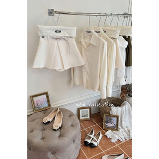 SET SƠ MI VOAN ĐỎ + CV XẾP LY EO BÈO TẦNG ❄️