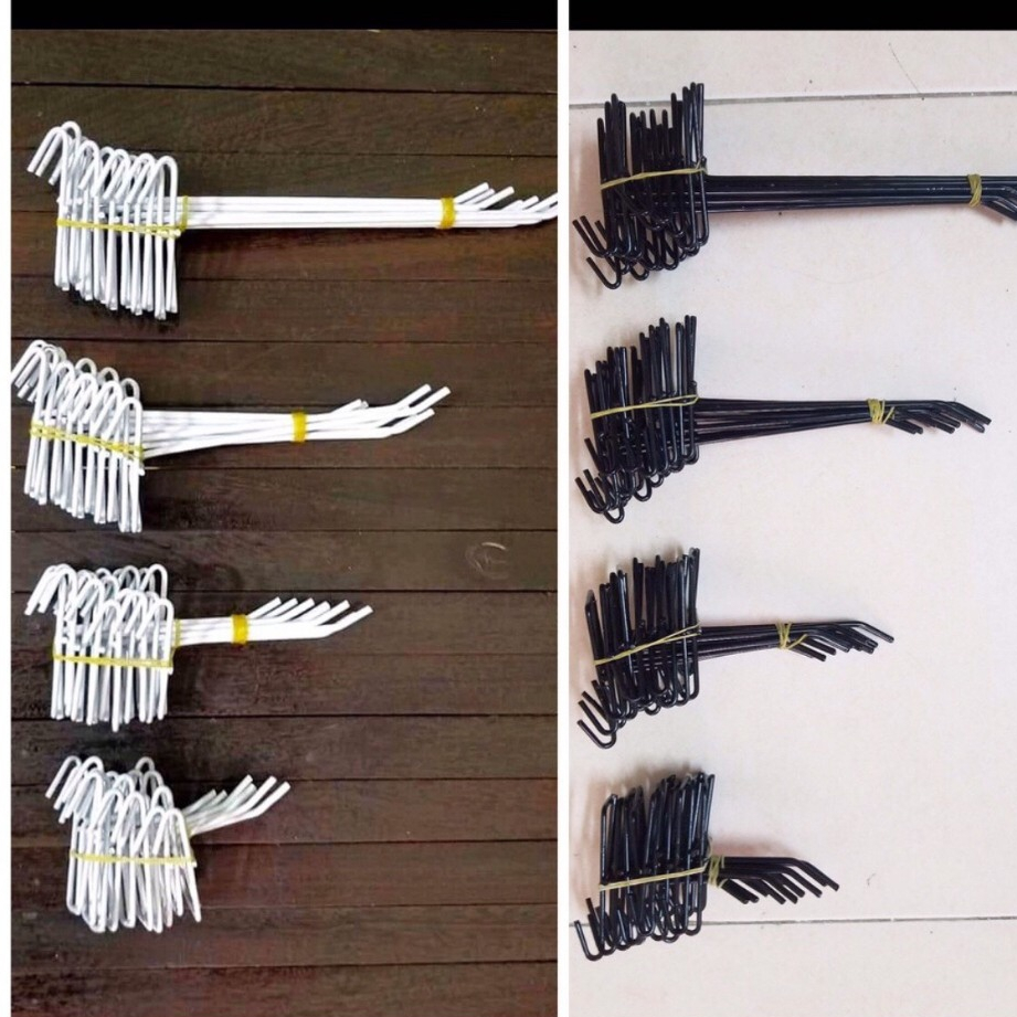 (Combo 10 Cái ) Móc Treo Sắt, Tay Cài Lưới Treo Phụ Kiện, Móc Cài Lưới Bằng Sắt Sơn Tĩnh Điện