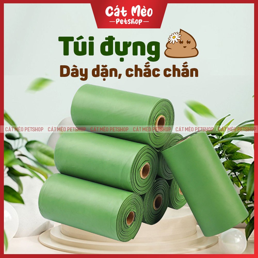 [Combo 3] Cuộn Rác Túi Nilon Dọn Phân Cho Thú Cưng Chó Mèo
