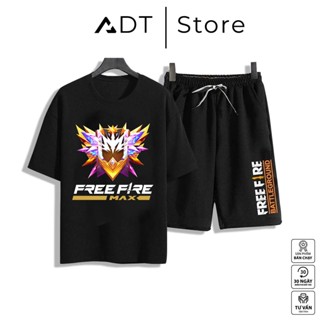 ADTStore x Bộ Quần Áo Free Fire, Áo Free Fire Logo Rank Huyền Thoại, Hình in sắc nét