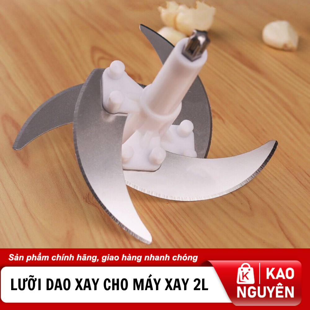 Lưỡi dao xay 4 lưỡi thay thế cho máy xay thịt 2 lít ( đường kính 13cm-trụ cao11cm), phụ kiện máy xay thịt - HÀNG LOẠI 1