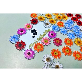 Túi 5 nút gỗ cúc hoạ mi nhiều màu 🌼🌼