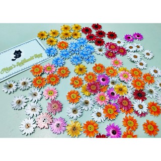 Túi 5 nút gỗ cúc hoạ mi nhiều màu 🌼🌼
