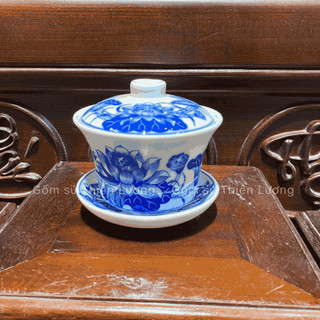 Bát sâm - Đồ thờ cúng - Bộ thờ men lam