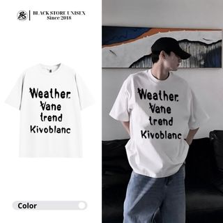 Áo Thun, Tee Weather Form Rộng, Cotton 4c 250gsm, Dày Dặn, Co Dãn, Mềm Mại, Thoáng Mát, Unisex Style | Black Store