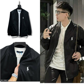 Áo Khoác Gió POLO Trần Bông Bản Trơn Đơn Họa Tiết Logo Thêu, Bo Gân Chất Liệu Gió Thời Trang Nam Cao Cấp - Hàng Dày Dặn