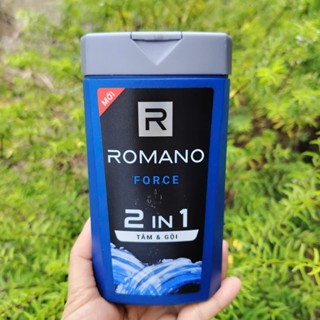 Tắm gội ROMANO hương nước hoa 2 in 1 (180g)- Màu Xanh dương