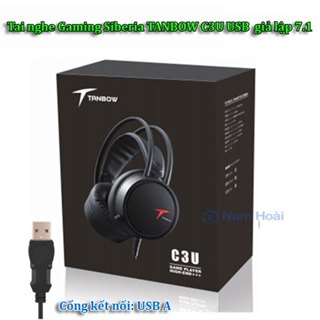 Tai nghe chụp tai có dây Siberia Tanbow có Mic có Đèn RGB chuyên game cho Máy tính/ PC/ Laptop - Gaming Headphones