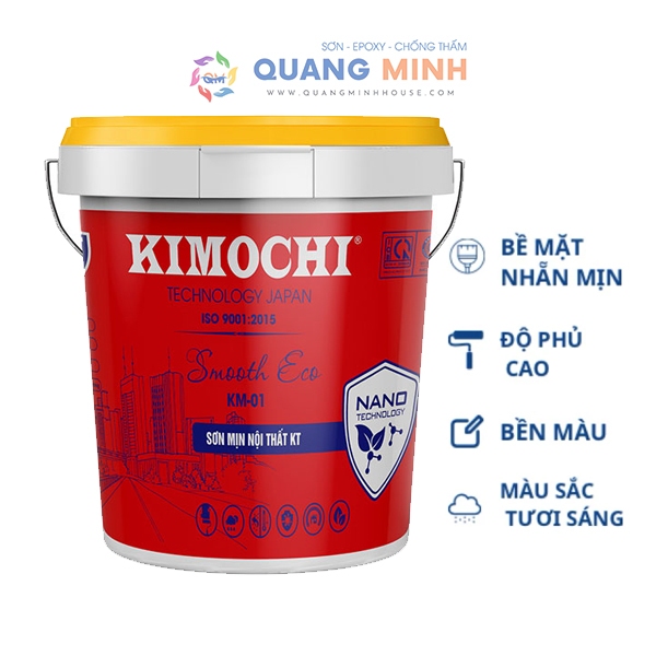 Sơn nội thất kinh tế trong nhà giá rẻ Kimochi 18 lít