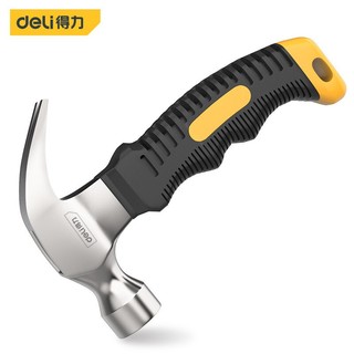 Búa Lùn Nguyên Khối Thép Carbon Deli, Tay Cầm Bọc Caosu, Nhỏ Gọn, Tiện Lợi.