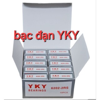 Hộp 10 cái bạc đạn 6202 2RS YKY ( cốt 15x35x11mm)