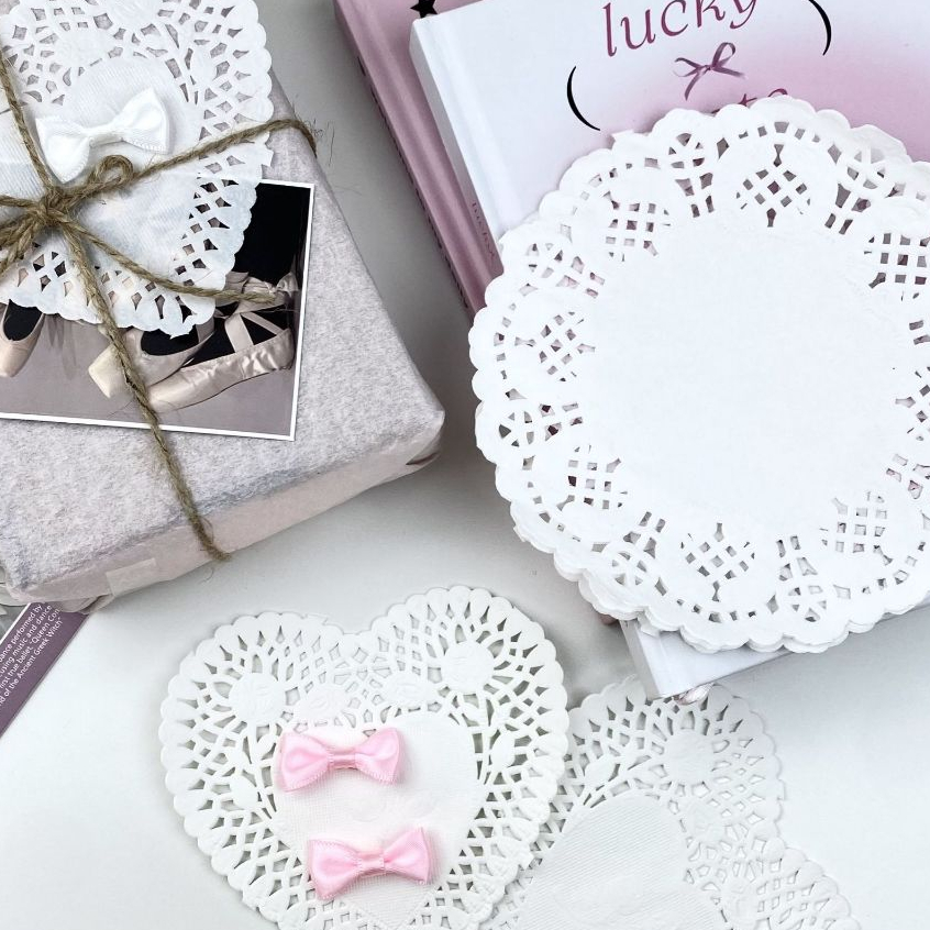 Set 10 giấy ren gói quà trang trí sổ