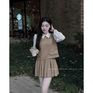 Set váy tiểu thư dạ xinh xắn