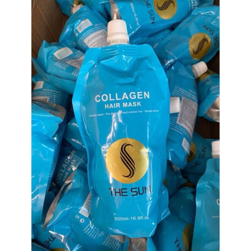Kem hấp tóc Collagen hair mask The Sun 500ml