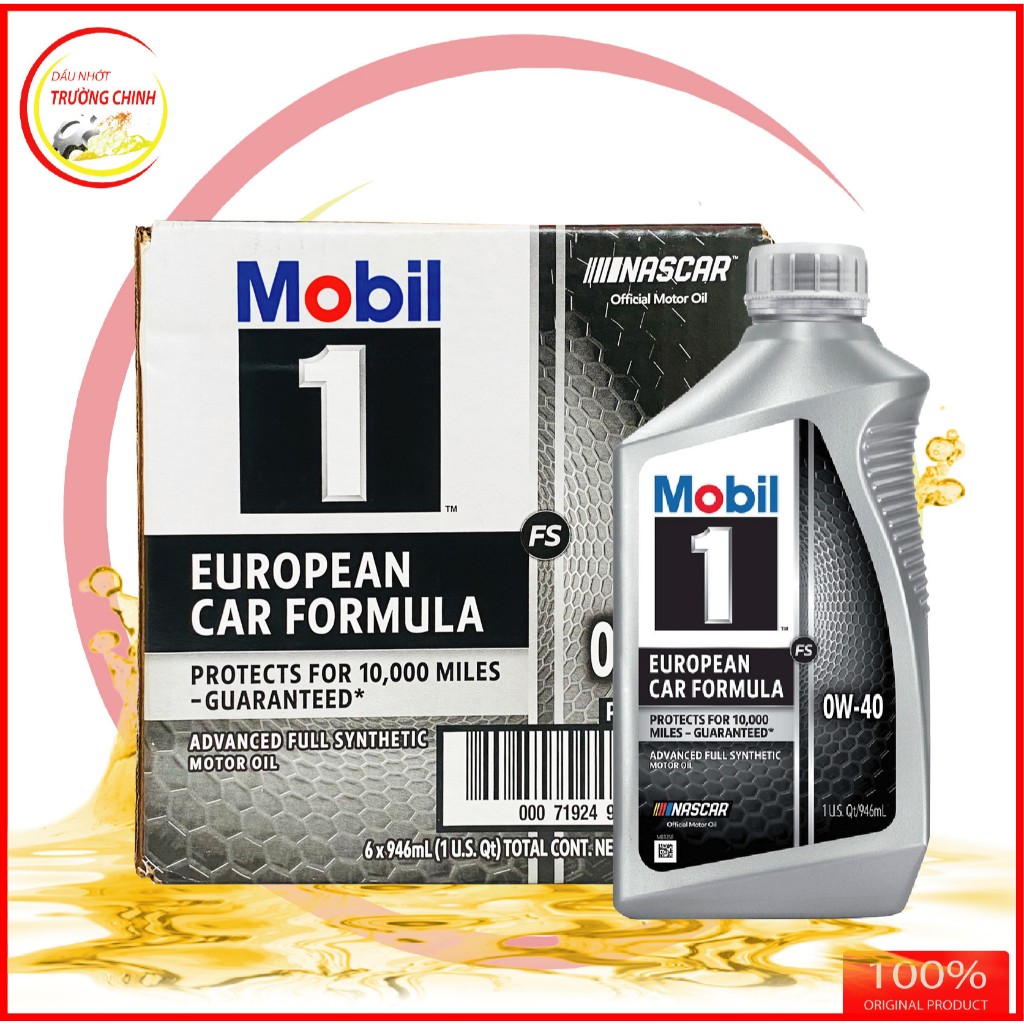 Thùng Mobil 1 0W40 6 hàng chính hãng nhập khẩu Mỹ bình dành cho ô tô và xe ga cao cấp