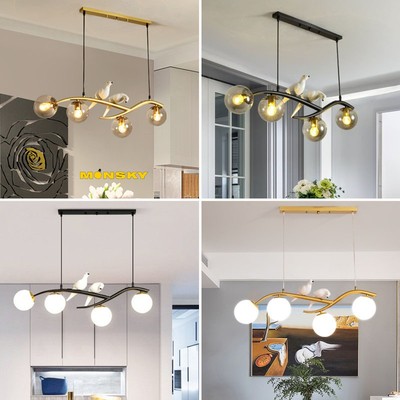 Đèn thả MONSKY JAVAN trang trí bàn ăn nội thất cao cấp kèm bóng LED đui xoáy e27 phổ thông