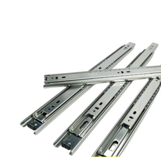   1 Bộ  Ray Bi – Ray Trượt 3 Tầng Bản 42 Màu Trắng VNH – Dùng Cho Ngăn Kéo Hộc Tủ 