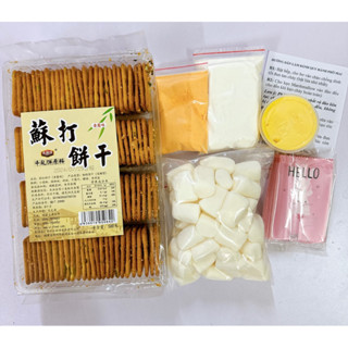 Set nguyên liệu Bánh Quy Hành Kẹp Phô Mai Kéo sợi 50 cặp bánh 900g (KÈM BƠ và Tặng TÚI BẮT KEM)