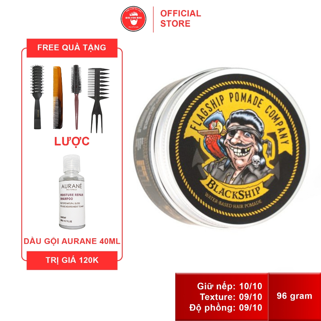 Sáp vuốt tóc Flagship Blackship Water Based Hair Pomade