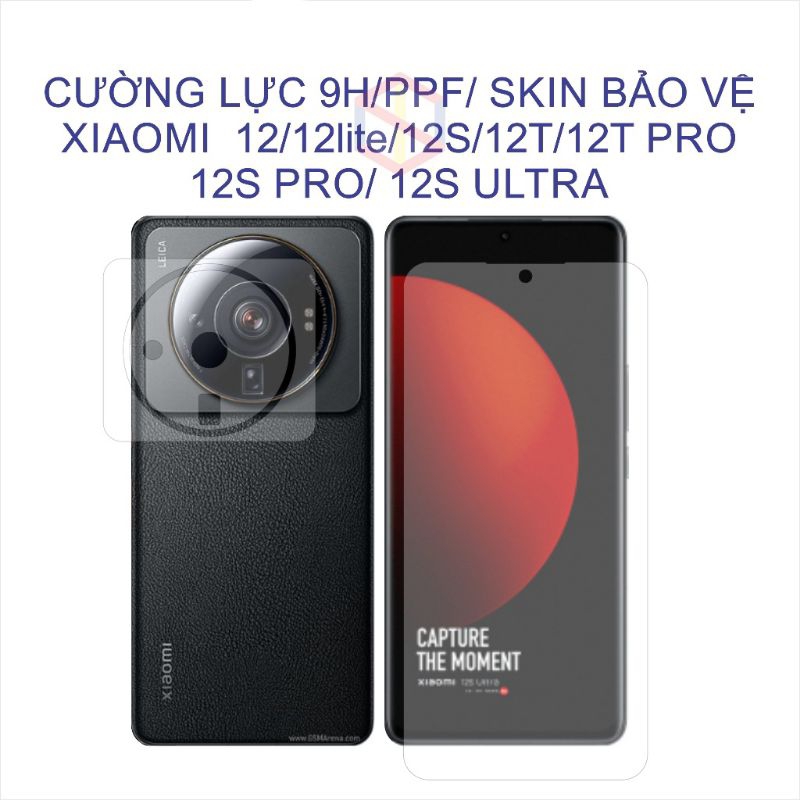 Dán PPF chống xước màn hình/ camera Xiaomi Mi12/12lite/12 pro/12S/12S pro/12T pro/12T/12X/12s Ultra 