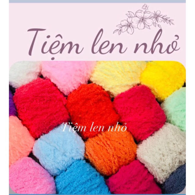 Len bông xù 100gr siêu rẻ