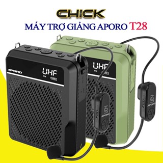 Máy Trợ Giảng APORO T28 UHF, Mic Không Dây, Âm Lượng Lớn 40w, BLUETOOTH 5.0, Chống Nước IP67, BH 12 Tháng