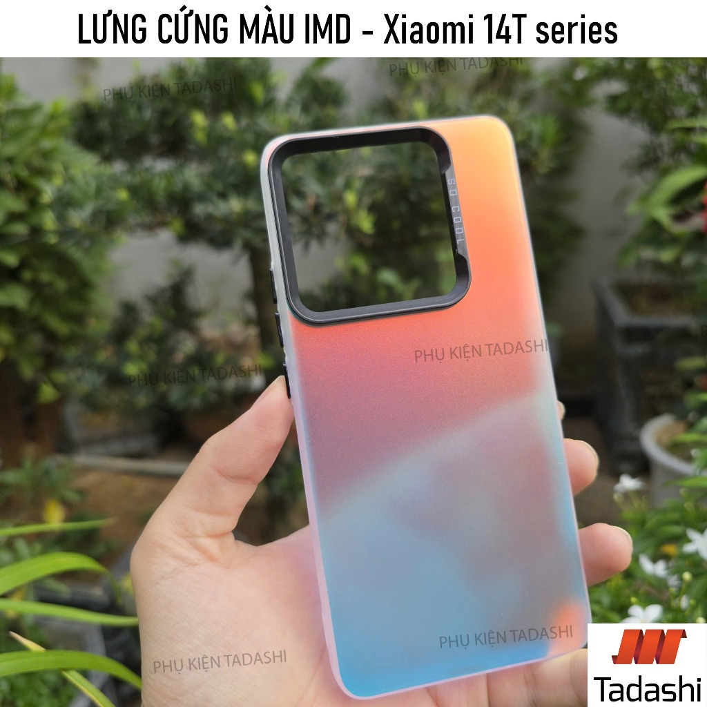 Ốp Lưng Đổi Màu Xiaomi 14T/ Xiaomi 14T Pro, Xiaomi 14/ 14 Pro Lưng Cứng Hạn Chế Ố Vàng Có Gờ Bảo Vệ Camera