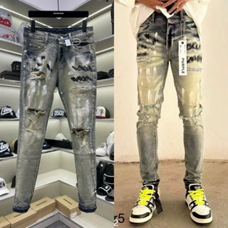 Quần Jean Purple Xanh Rách 2 Gối , Form Dáng skinny Màu Sắc Cực đẹp HotHit 2024