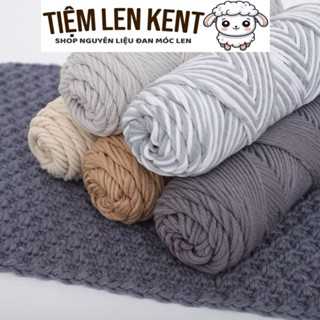 Len Cotton Love Trơn và Loang-Len Ống Cuộn 100gr