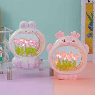 Quả cầu pha lê 3D tuyết phát sáng và hình thú ngộ nghĩnh, đèn trang trí phòng ngủ