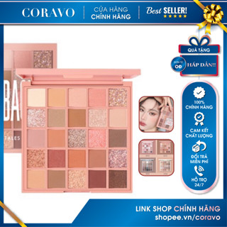 (AUTH) Bảng Phấn Mắt Nhũ Lì, mỏng mịn, dưỡng da 25 ô GOGOTALES Back To Reality GT282 Hot Trend - GOGO TALES - Coravo
