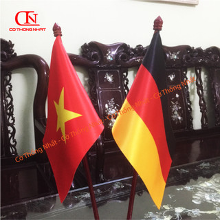 Cờ Để Bàn Đế gỗ Việt Nam - Đức