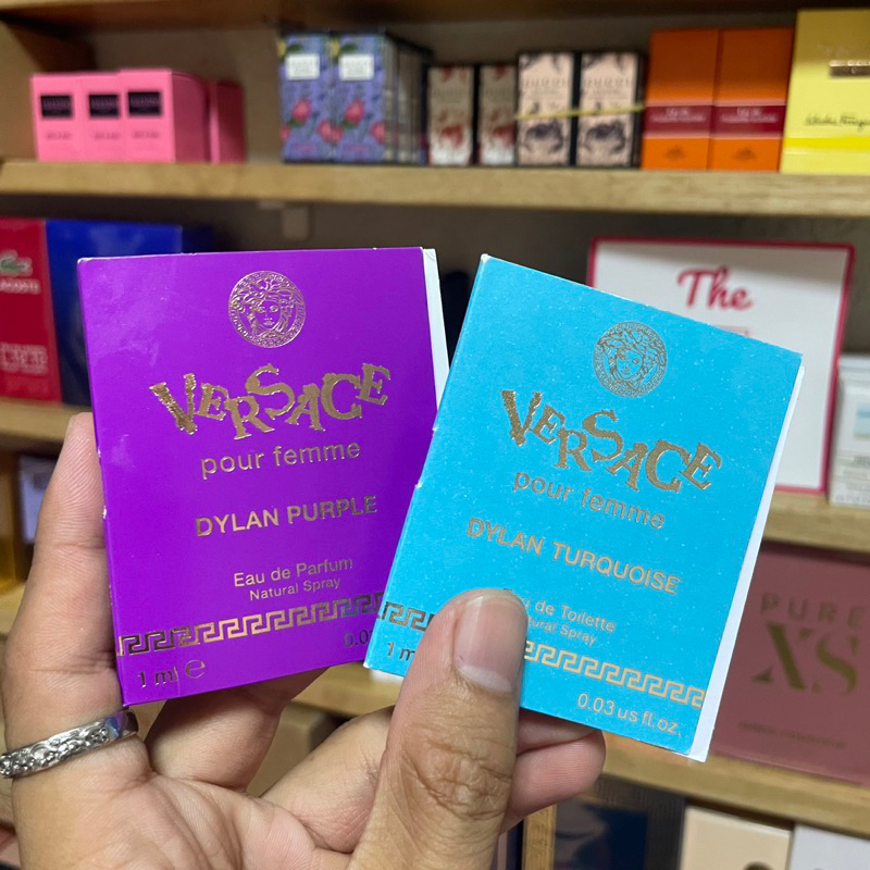 [ vial chính hãng ] Nước hoa Versace Dylan Blue Pour Femme Turquoise - Purple Pour Femme EDP 1ml