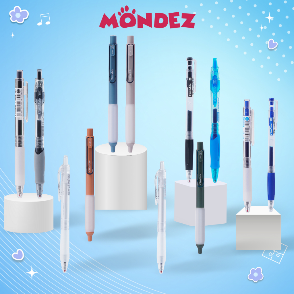 Bút Gel Bấm Classmate - 1 Chiếc - Bút Nước Ngòi 0.5mm, Bút Bi Nước Siêu Trơn Mực, Chống Nước Có Đệm 