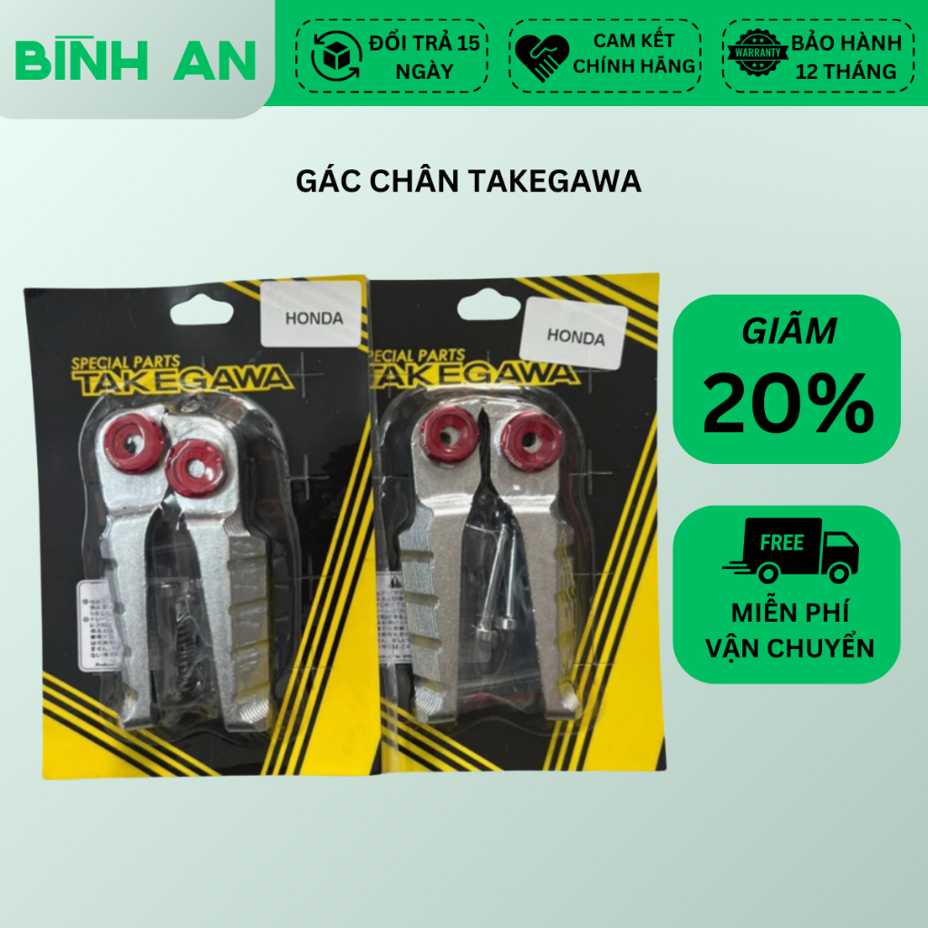  Gác chân nhôm sau nhôm đúc TAKEGAWA gắn mọi dòng xe Yamha Honda  TẶNG KÈM LÔNG ĐỀN + CỐT SALAYA  