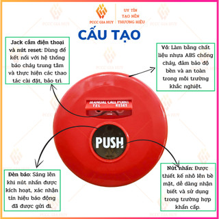 Nút nhấn khẩn báo cháy Horing AH-9717