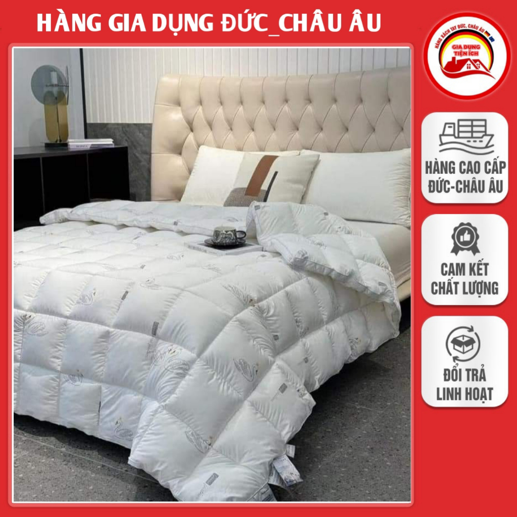Ruột chăn lông vũ cao cấp Moncler 2m × 2.3m, 3 kg  lông vũ thật 100% - Hàng chính hãng