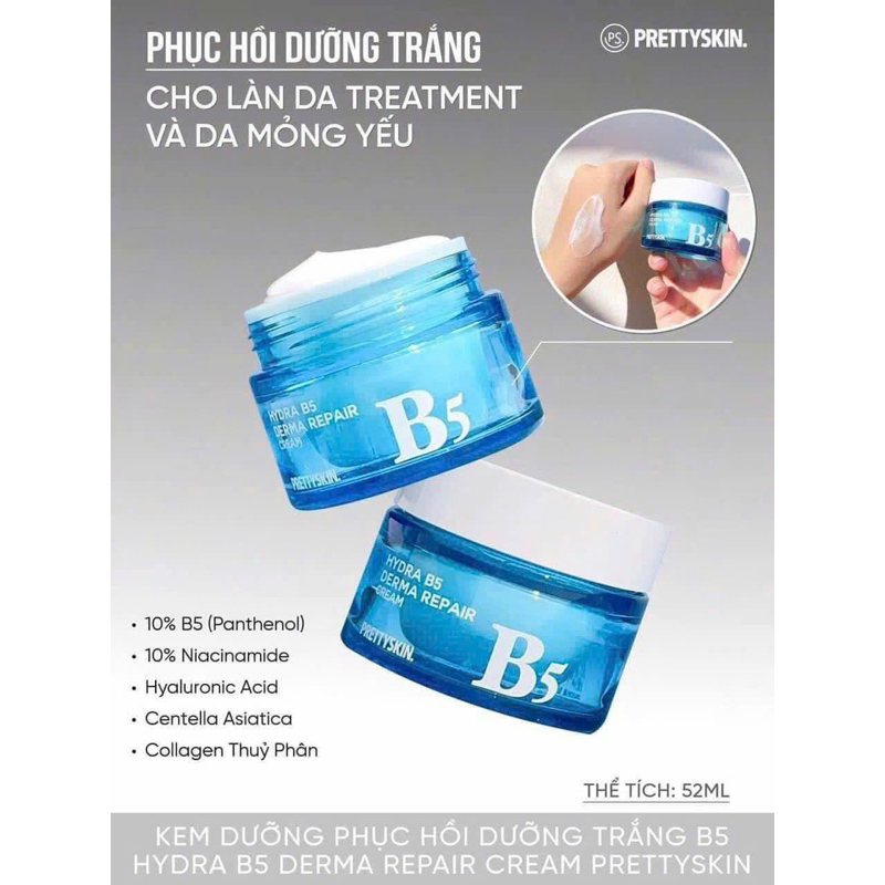 Kem Phục Hồi Dưỡng Trắng Cho Làn Da Hydra B5