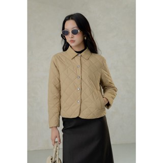 Áo khoác phao nữ S.PEARL thiết kế cổ bẻ 3 lớp lịch sự - 241JWS3007