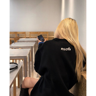 [CHÍNH HÃNG]- nsoh- Áo Sweater “OVERSIZED”- áo len dệt chữ “OVERSIZED”