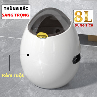  Thùng đựng rác phòng ngủ thùng rác to có nắp đậy cho phòng khách nhà bếp gia đình 8L 