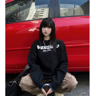 [CHÍNH HÃNG]- nsoh- Áo Sweater “OVERSIZED”- áo len dệt chữ “OVERSIZED”