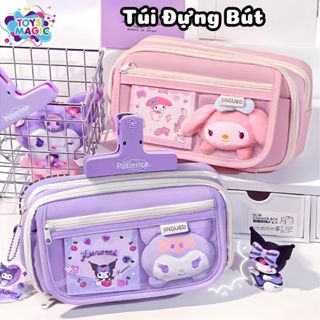 Túi Đựng Bút Kuromi Cún Trắng Capybara Panda Dễ Thương Dung Tích Lớn Nhiều Ngăn Lưu Trữ Đồ Dùng Học Tập - Hộp Bút