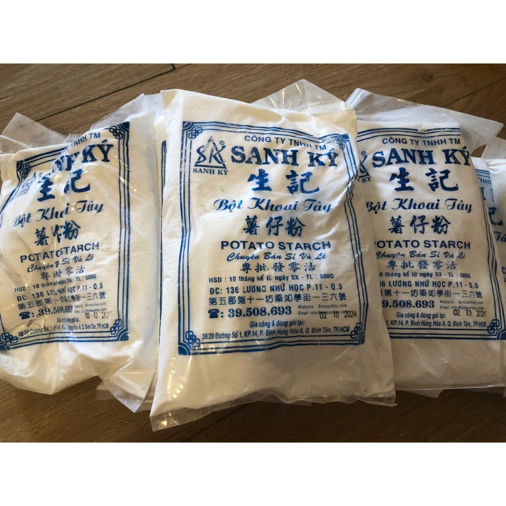 (shop tạm nghỉ từ ngày 12, 25/11 bán lại ạ) 10kg Bột KHOAI TÂY Sanh Ký_Chính Hãng tận gốc 100%