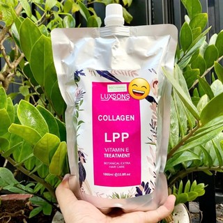 Kem Hấp phục hồi siêu mềm bóng tóc LPP collagen luxsons 1000ml