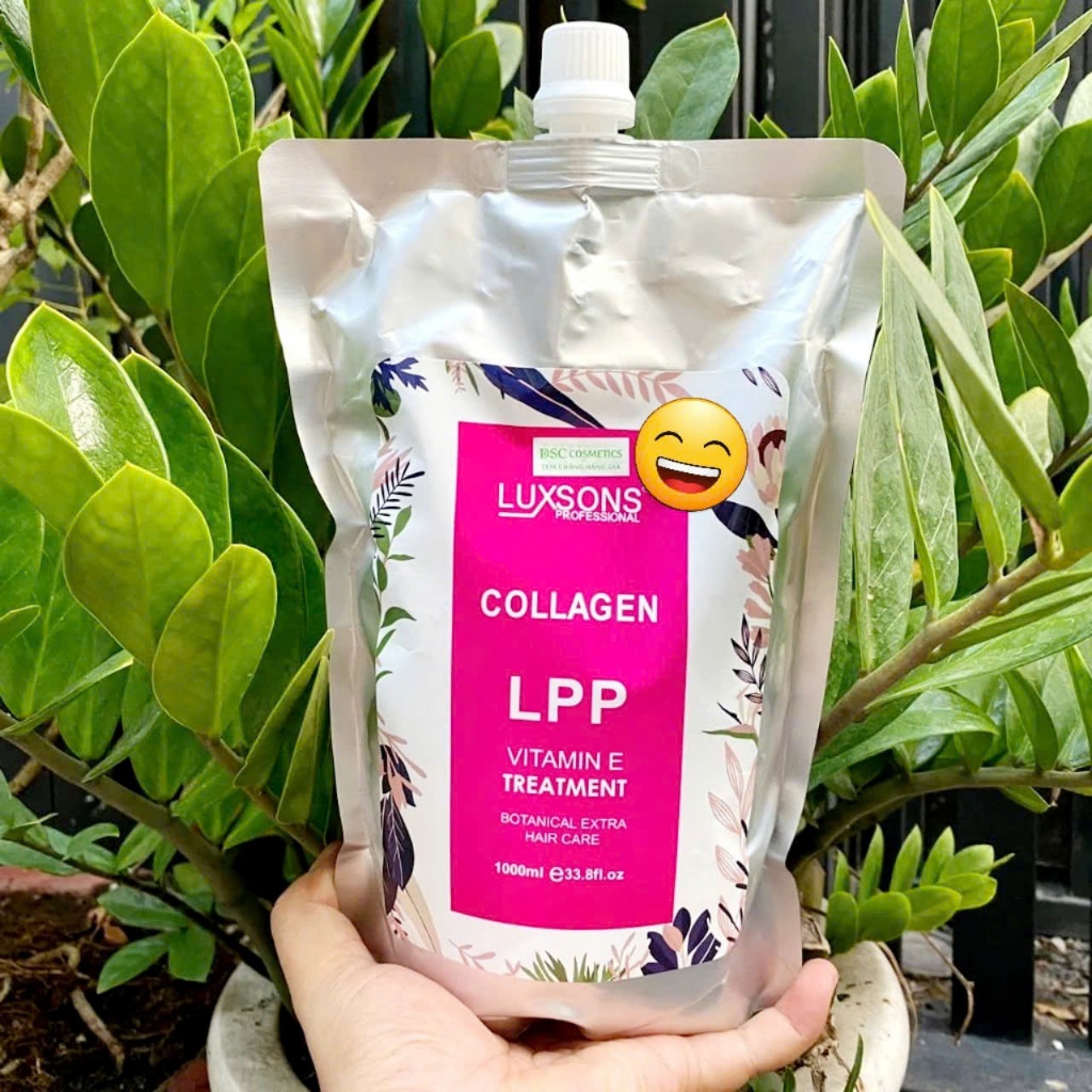 Kem Hấp phục hồi siêu mềm bóng tóc LPP collagen luxsons 1000ml