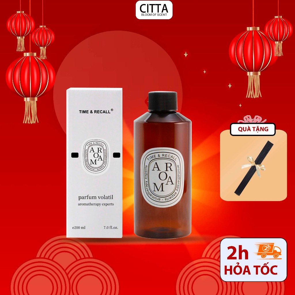 Tinh Dầu Thơm Phòng Bổ Sung 200ml Hương Tự Nhiên Siêu Tiết Kiệm