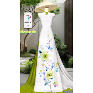 Vải áo dài gấm in hoa văn